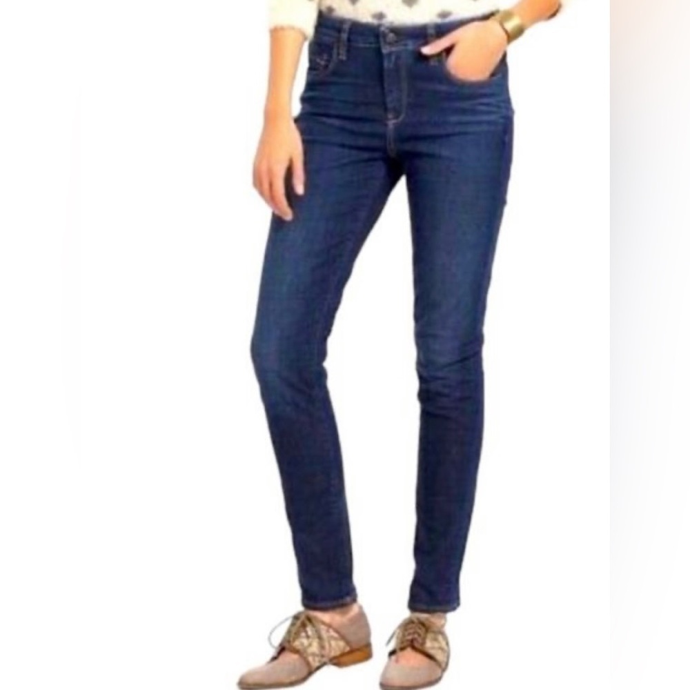 Anthropologie Jeans Women’s Sz 30 Blue Pilcro Straight Leg SuperScript Mid Rise
